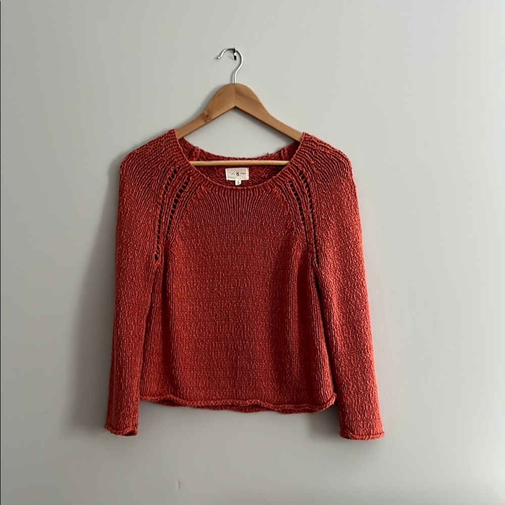 Lou & Gray Rust Knit Sweater